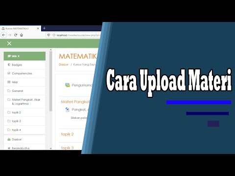 Video: Cara Memasukkan Materi Ke Dalam Modul