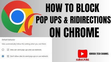 How To Block Pop Up Ads And Redirections ✅ On Chrome Windows 10 - Full Tutorial 2025