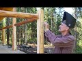 Building An Alaskan Log Cabin - Week 12 (The Cable Railing)