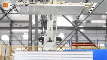Wiskind cleanroom panels automatic robot palletizing