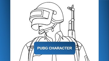 How to draw Pubg Character | Easy Pubg Character Drawing | BGMI | Step By Step Drawing Tutorial