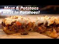 Meaty Double Stuffed Cottage Pie Potatoes - Glen And Friends Cooking