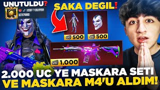 ŞAKA DEĞİL! 2.000 UC YE MASKARA SETİ VE MASKARA M4'Ü ALDIM! 😱( UNUTULAN ESKİ HESABIM! ) -PUBG Mobile