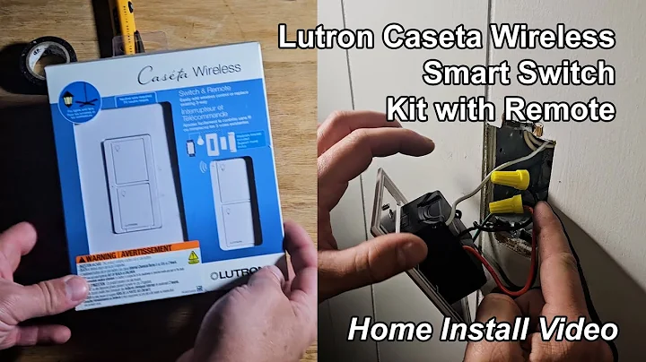 Add a wireless lightswitch! Lutron Caseta Smart Switch Kit with Remote - Install Video