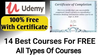 FREE Online Udemy Courses For FREE With Certificate | Best Online Courses For Lifetime ||