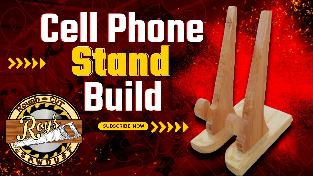 Built Phone Stand How to Build a Cell Phone Stand #cellphonestand #palletwoodprojects # ...