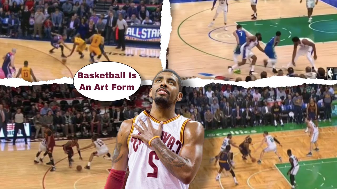 Kyrie Irving Splitting Defenders In Pick And Roll 