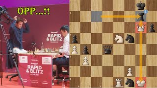 QUEEN TRAP!! Magnus Carlsen vs Nodirbek Abdusattorov Superbet Poland Blitz Chess 2024 R3
