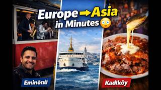 From Eminönü to Kadıköy 🚢 | Istanbul Walk, Ferry Ride, Street Food &amp; Cafes ☕🌷