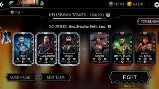 MK Mobile Hellspawn Fatal Tower Boss Fight 180