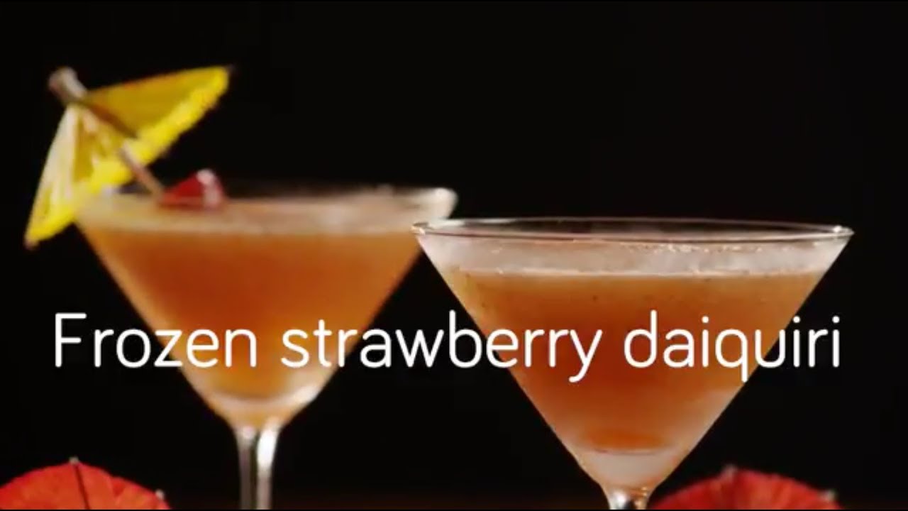 Frozen strawberry daiquiri YouTube