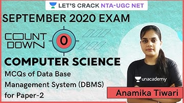 All Important MCQs of Data Base Management System | Computer Science | Target NTA-UGC NET 2020/2021