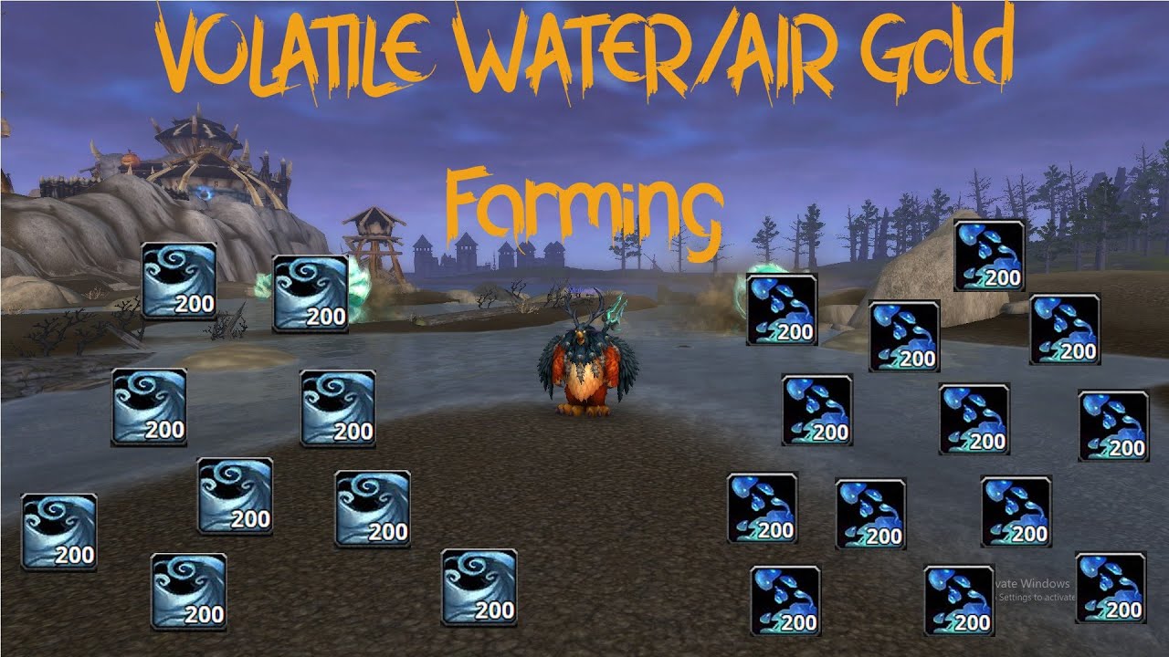 World of Warcraft Shadowlands Gold Farming Old Materials