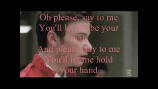 I Wanna Hold Your Hand Glee Lyrics chords