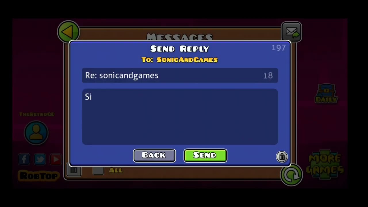 Why don't I answer messages in Geometry Dash??? - YouTube
