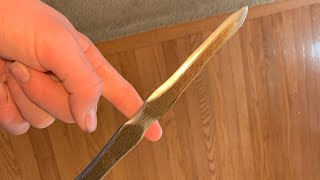Making A Throwing knife out of a old file!!!