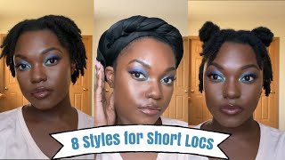 HOW TO: 8 Loc And Wrap Styles On Short Starter Locs | Naomi Onlae HOW TO: 8 Loc And Wrap Styles On Short Starter Locs | Naomi Onlae