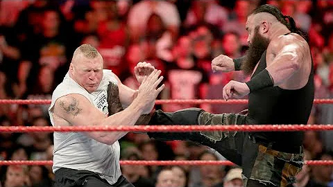 Braun Strowman attacks Brock Lesnar: Raw, Aug. 21,...
