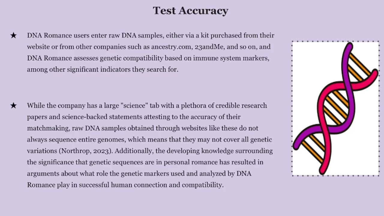MATCHMAKING GENETIC TESTS 1