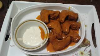 Home made  hot buffalo wings..GingaSnapz 420 munchies.
