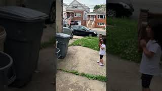 Squirrels jump out the garbage after destiny open  it too funny (must watch) 🤣