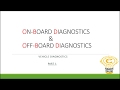 ON-BOARD DIAGNOSTICS and OFF-BOARD DIAGNOSTICS - Part1| OBD |UDS | Automotive| Vehicle Diagnostics