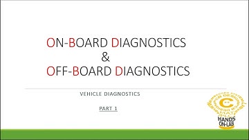 ON-BOARD DIAGNOSTICS and OFF-BOARD DIAGNOSTICS - Part1| OBD |UDS | Automotive| Vehicle Diagnostics