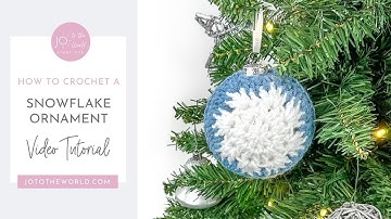 Easy Crochet Snowflake Ornament! Quick & Beginner-Friendly Christmas Tree Ornament Pattern