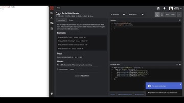 Code Wars Javascript Tutorial "Get the Middle Character"