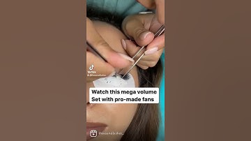 Mega Volume Lash Set using pro-made fans