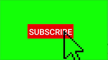 Free Greenscreen Subscribe Button with Mouse Click to use in Youtube Videos | Free to use