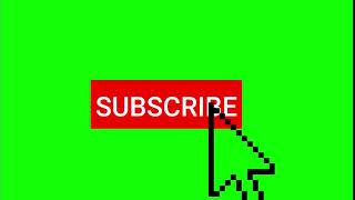 Free Greenscreen Subscribe Button with Mouse Click to use in Youtube Videos | Free to use