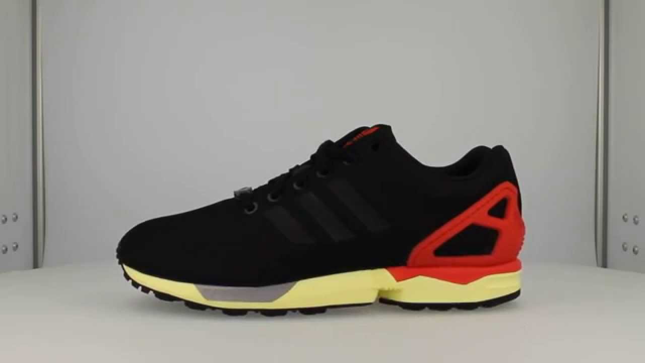 black and red adidas zx flux