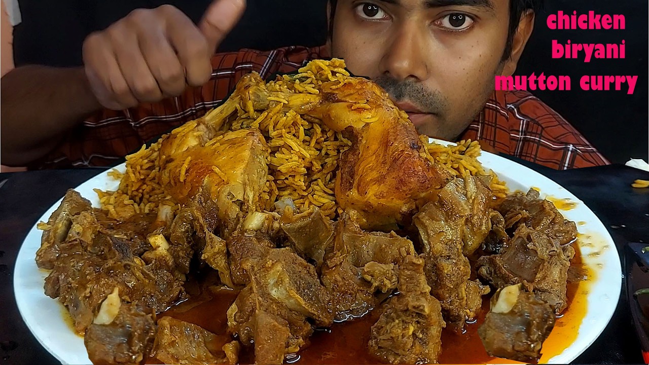 Real Kolkata Style! Chicken Biryani, Mutton Kosha & Fresh Salad Mukbang | Desi Big Bite Show 🥗🥘