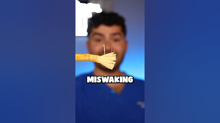 how the MISWAK cleans teeth