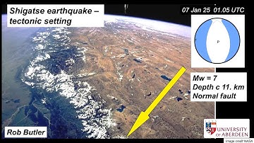Shigatse earthquake - tectonic setting