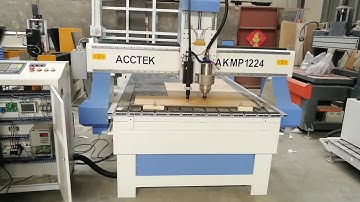 Acctek AKMP1224 CNC Spindle and Plasma Torch combined machine plasma part show cnc function show