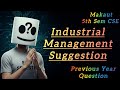 Get 50/70 🤯 | Industrial Management (Humanities 3) Suggestion | Makaut BTech 5th Sem CSE 