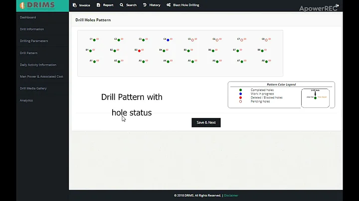 MineExcellence Drilling Platform Drill Log