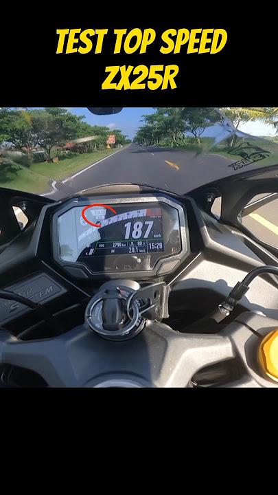 TES ZX25R TOP SPEED #shorts #zx25r #topspeed #speed #youtubeshorts