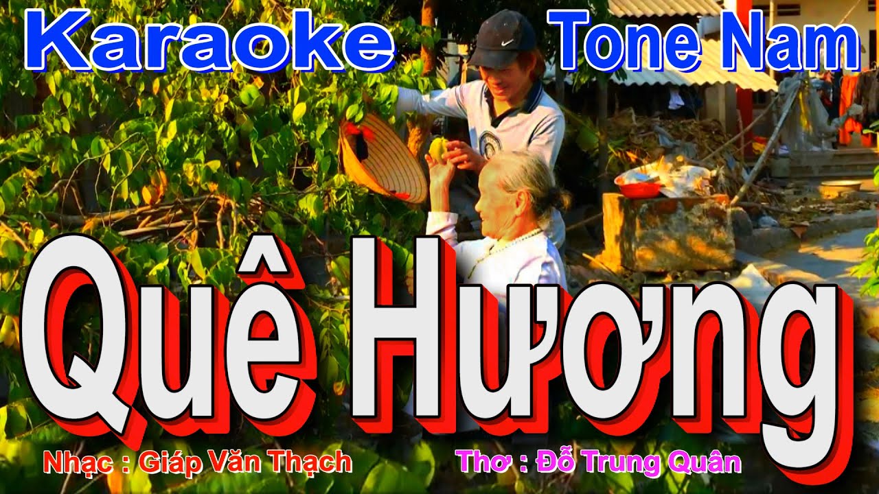 Karaoke Quê Hương Tone Nam YouTube