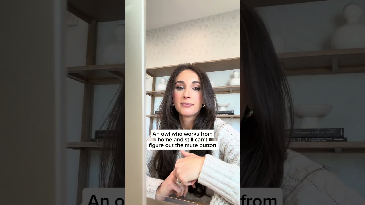 "Oh you're actually on mute"#corporateowl #owl