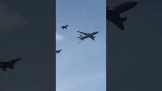 F-18s and the brand new KC-46 Refueling