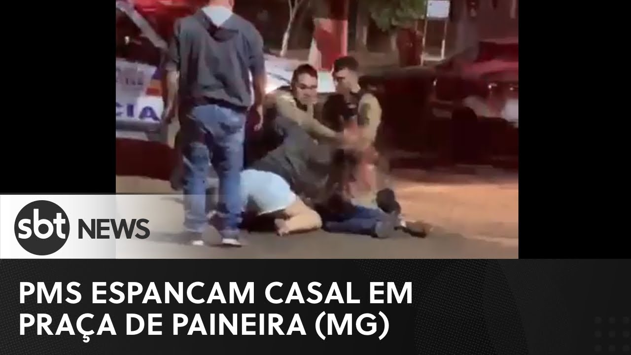 Casal é espancado por Policiais Militares em praça de Minas Gerais