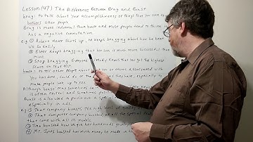 Tutor Nick P Lesson 47 The Difference Between Brag and Boast