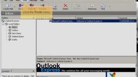 Adding email accounts in Outlook Express