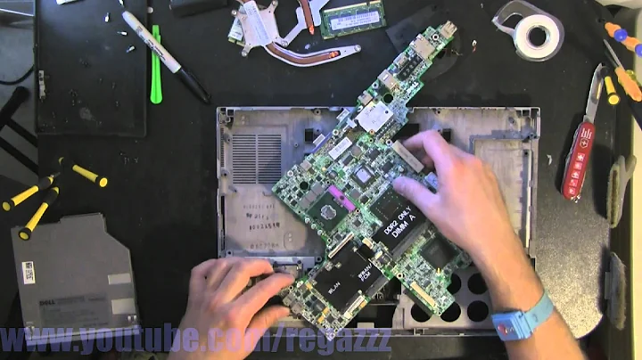 DELL D830 take apart, disassemble, how to open video disassembly