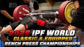 🔴 LIVE: Men M1&M3 Equipped, 105-120 kg - 2026 World Bench Press Championships