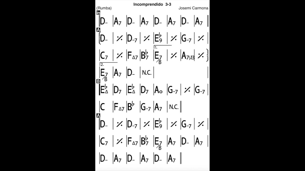 Josemi Carmona - "Incomprendido" (Backing Track)