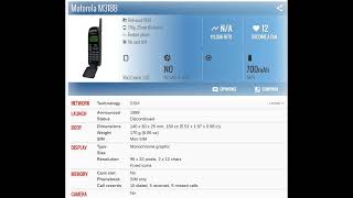 Motorola M3188 PRICE AND SPECIFICATION